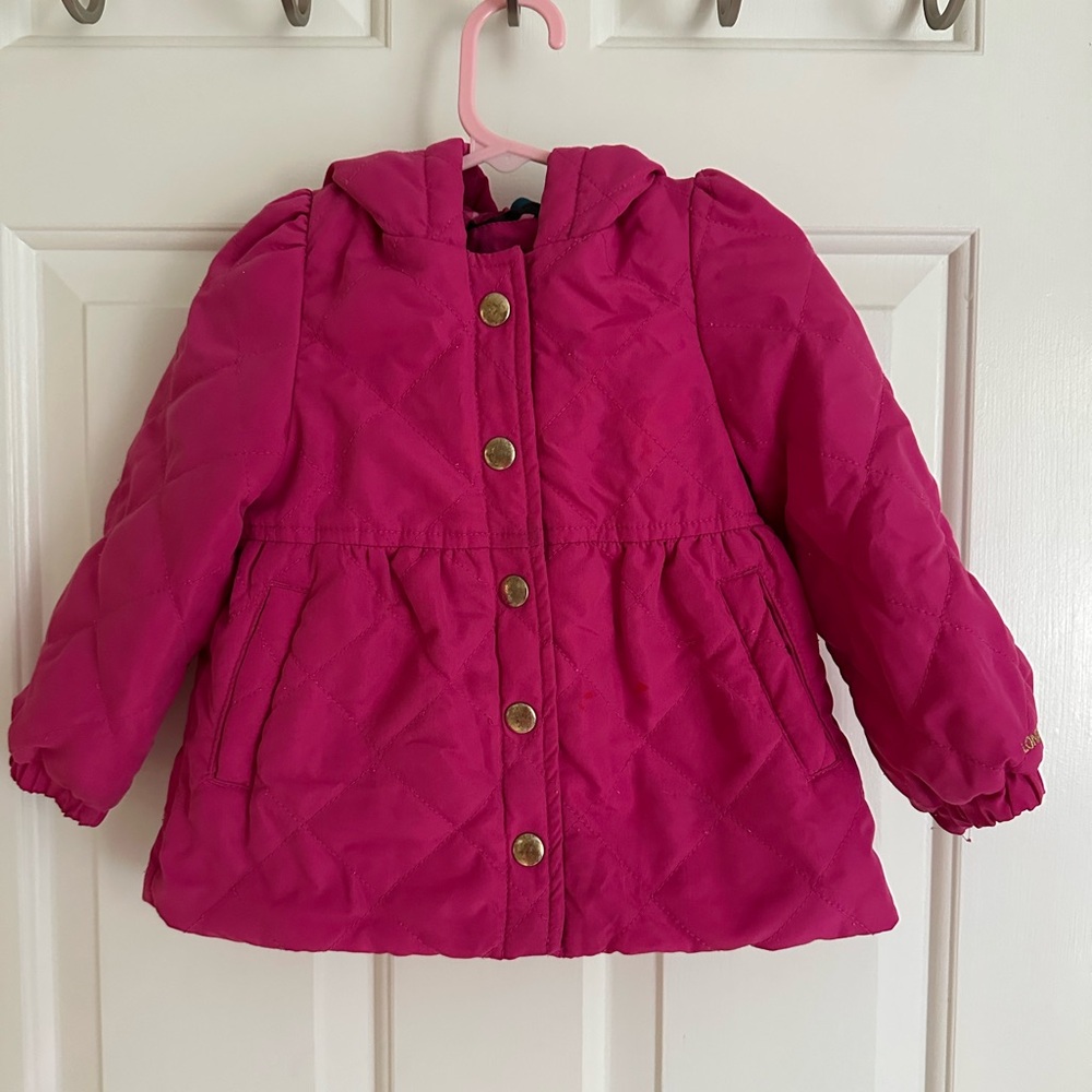 London Fog pink quilted jacket, 2T